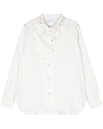 Kiko Kostadinov Embroidered Poplin Shirt - White