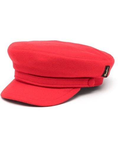 Borsalino Logo-patch Sailor Cap - Red