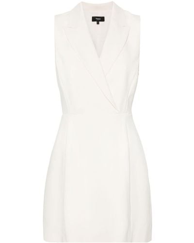 Theory Peak-lapels Blazer Minidress - White