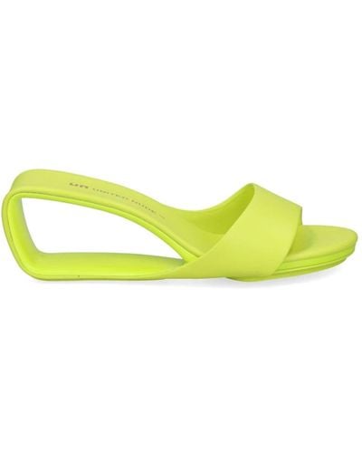 United Nude Mobius 65mm Faux-leather Mules - Yellow