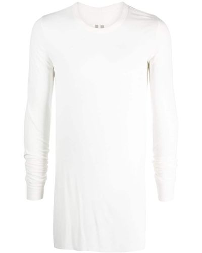 Rick Owens DRKSHDW Langes T-Shirt mit Sheer-Effekt - Weiß
