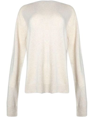 ÉTERNE James Drop-shoulder Cashmere Sweater - White