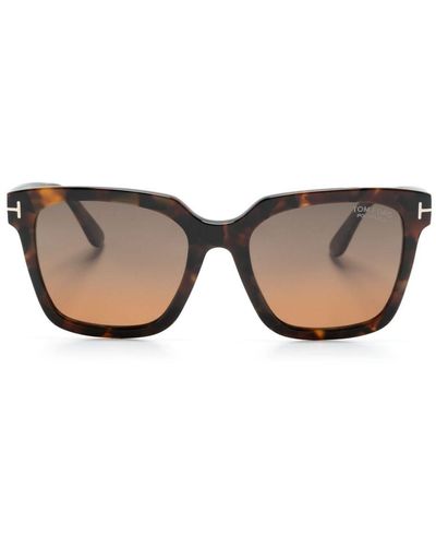 Tom Ford Selby Square-frame Sunglasses - Brown