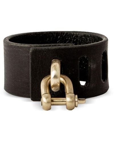 Parts Of 4 Bracelet Restraint Charm en cuir - Noir