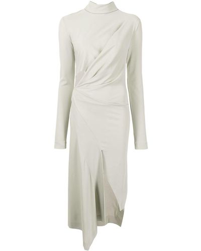 Off-White c/o Virgil Abloh Cut-out Asymmetric Slim Dress - Green