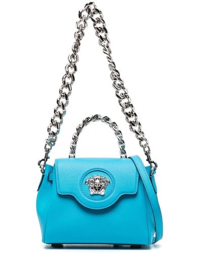 Versace Small La Medusa Top-handle Bag - Blue