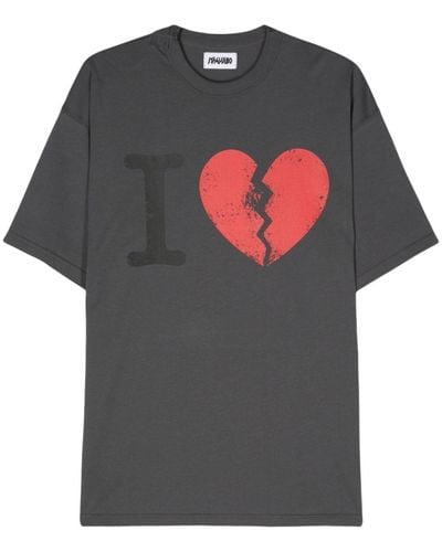 Magliano Graphic-print Cotton T-shirt - Gray