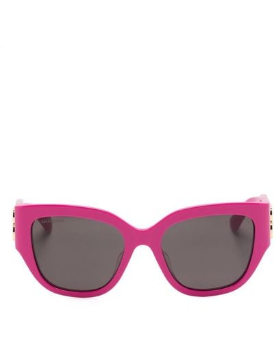 Balenciaga Butterfly-frame Sunglasses - Pink