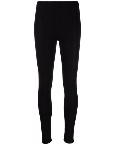 Majestic Filatures Solid-color Low-rise leggings - Black