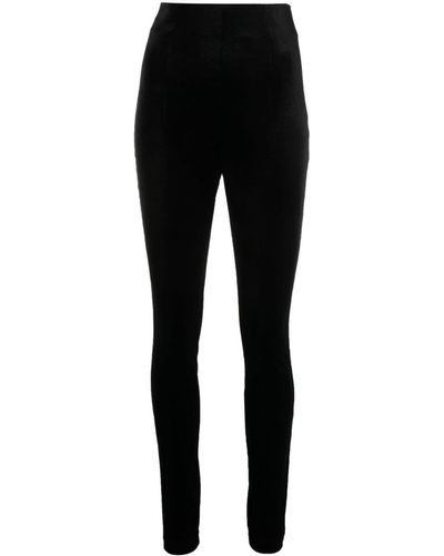 Philosophy Di Lorenzo Serafini Legging en velours à taille haute - Noir