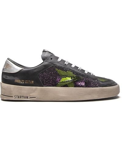 Golden Goose Stardan Sneakers Met Glitterdetail - Zwart