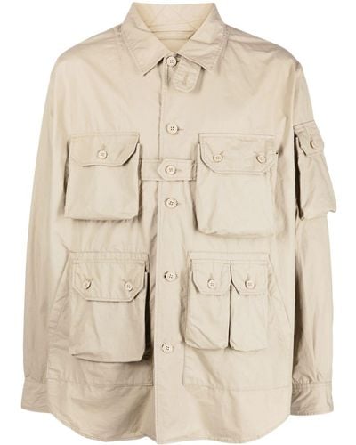 Engineered Garments Shirtjack Met Cargo Zak - Naturel