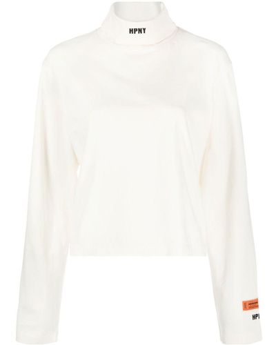 Heron Preston Sweatshirt mit Rollkragen - Weiß