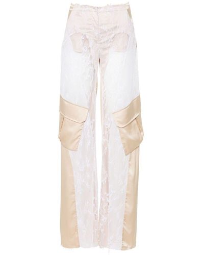 Atu Body Couture X Rue Ra Lace Cargo Pants - White