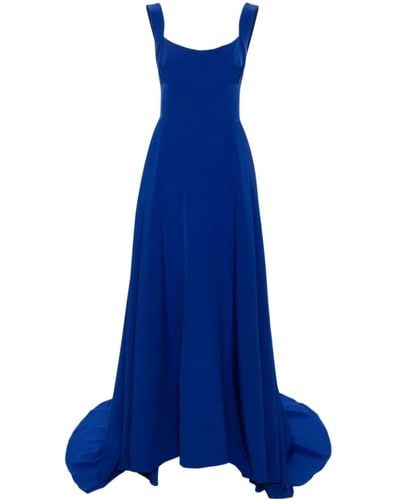 Atu Body Couture Pleated Maxi Dress - Blue