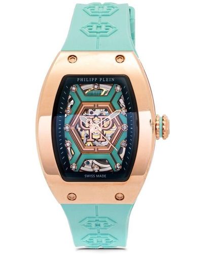 Philipp Plein Diamond Crypto Queen Super Heroine Horloge 45 Mm - Wit