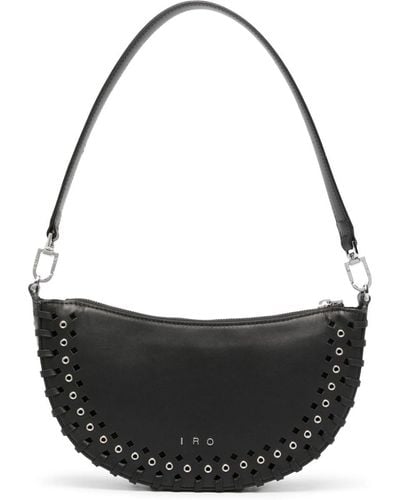 IRO Iri Arc Leather Crossbody Bag - Zwart