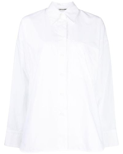 Low Classic Hemd mit spitzem Kragen - Weiß