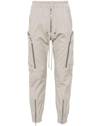 Rick Owens Bauhaus Tapered Cargo Trousers - White