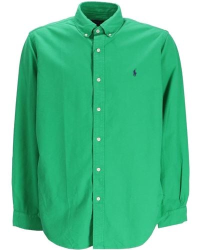Polo Ralph Lauren Polo Pony Cotton Shirt - Green