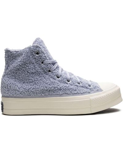 Converse Baskets montantes Chuck Taylor All Star Platform 'Cozy 'Sherpa/Ghost' - Bleu