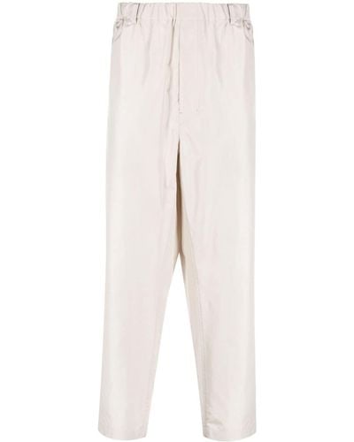 Lemaire Wide-leg Silk Trousers - White