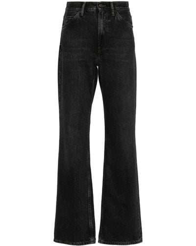 Acne Studios 1977 Bootcut-Jeans mit hohem Bund - Schwarz