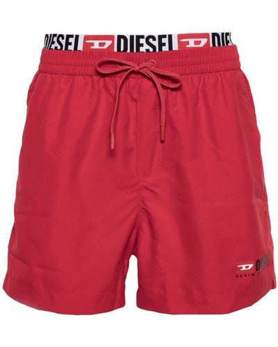 DIESEL Short de bain BMBX-Visper-41 - Rouge