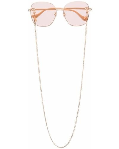 Gucci Tinted Oversize-frame Sunglasses - Metallic