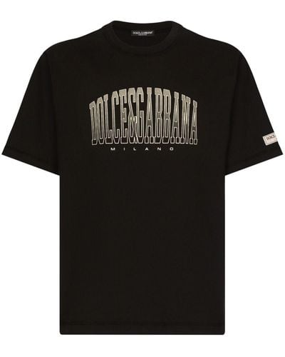 Dolce & Gabbana T-shirt Met Logoprint - Zwart