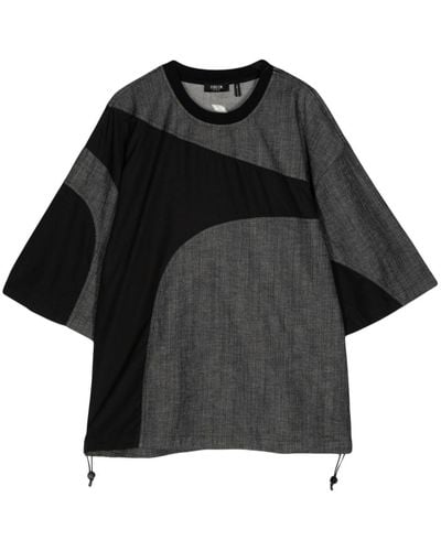 FIVE CM Logo-print Cotton-blend T-shirt - Black