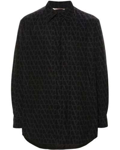 Valentino Garavani Toile Iconographe Shirt Jacket - Gray