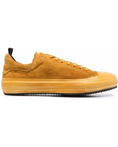 Officine Creative Tonal Suede Trainers - Yellow