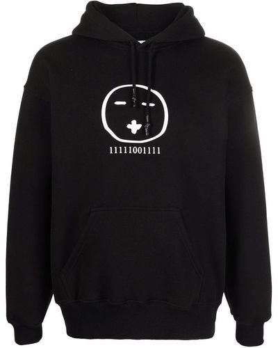 Societe Anonyme Hoodie en coton à logo imprimé - Noir