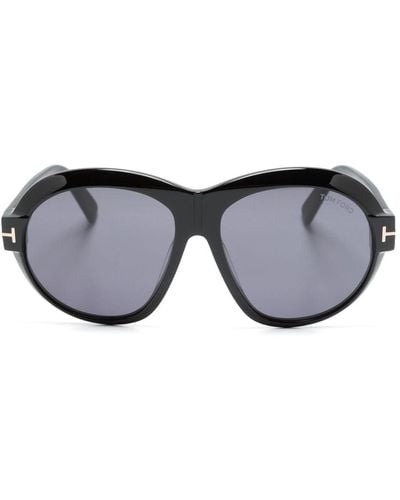 Tom Ford Inger Oversize-frame Sunglasses - Blue