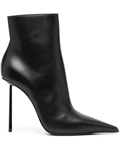 Le Silla Bella 110mm Leather Ankle Boots - Black