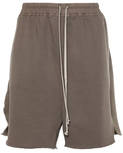 Rick Owens Long Boxers Organic Cotton Shorts - Grey