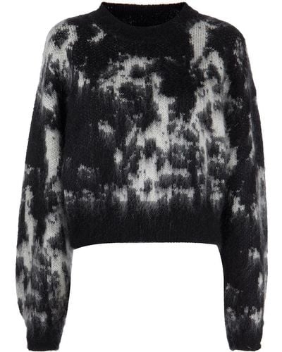 Rodebjer Ray Two-tone Detail Sweater - Black