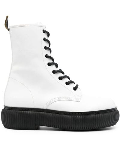 Lanvin Arpege Leather Boots - White