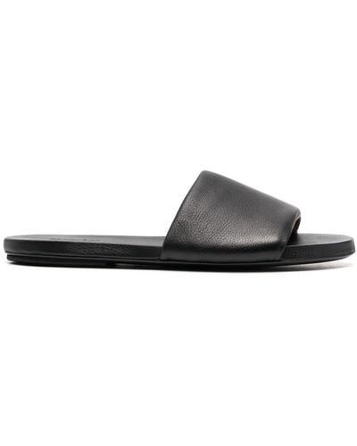 Marsèll Slip-on Leather Slides - Black