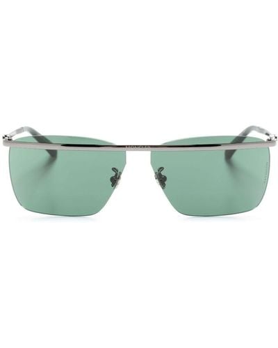 Moncler Niveler Sonnenbrille mit eckigem Gestell - Grün
