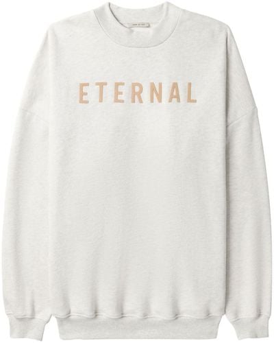 Fear Of God Sweater Met Logoprint - Wit