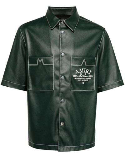 Amiri Camicia ' arts district camp' - Verde