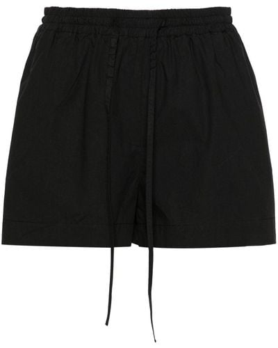 Matteau Mid-rise Organic Cotton Shorts - Black