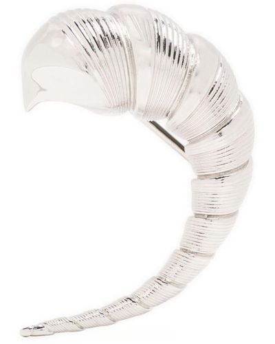 Courreges Silver Earring - White