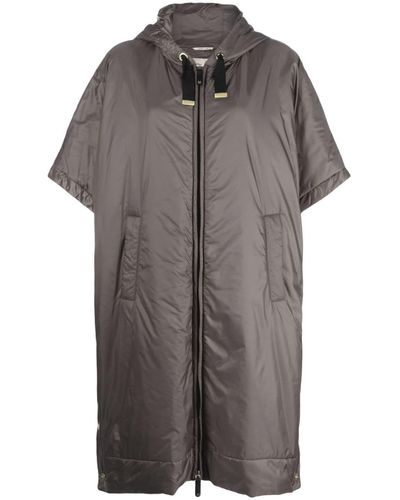 Max Mara Padded Hooded Jacket - Grey