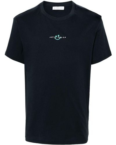 Manuel Ritz T-shirt Met Print - Blauw