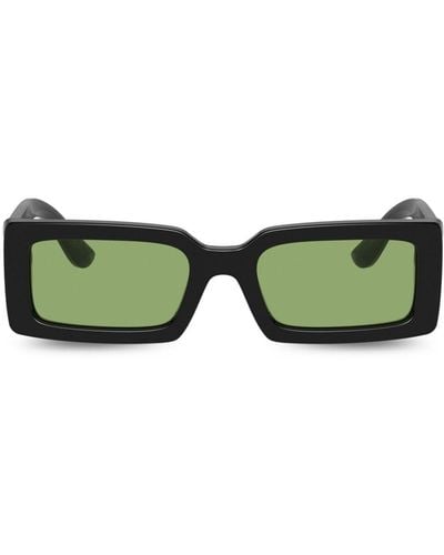 Dolce & Gabbana Dg Vib3 Rectangle-frame Sunglasses - Green