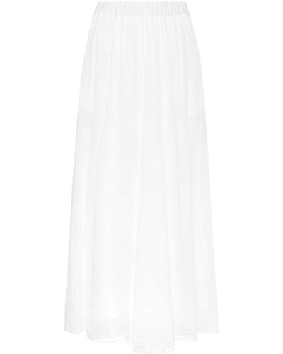 Forte Forte Semi-sheer Midi Skirt - White