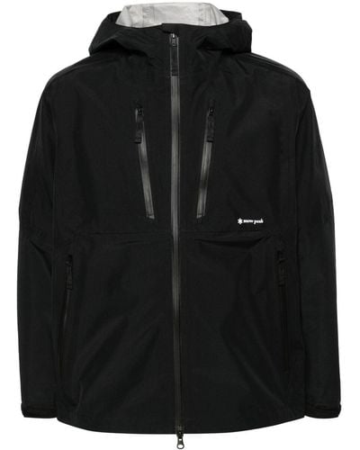 Snow Peak Gore-tex Hooded Rain Jacket - Black